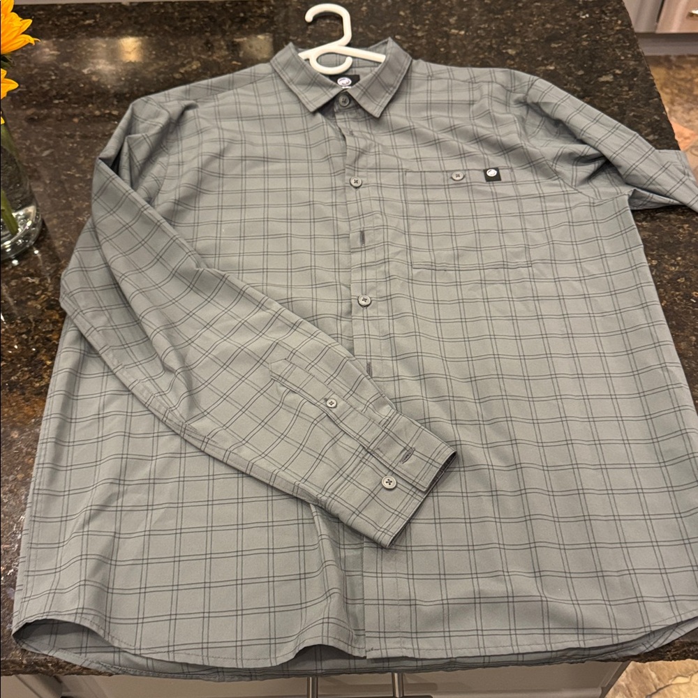 Men’s Mammut long sleeve gray/green shirt XL